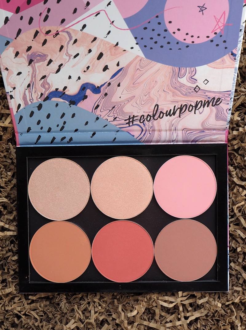 Colourpop Blush Palette Main Attraction Made me do it Above & Beyond Excuse my french Romcom Weirdough
